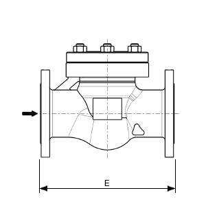 Check valve for gaseous oxygen service – 255900 SERIES | Dimensions